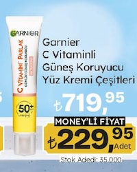 Garnier C Vitaminli Güneş Koruyuculu Yüz Kremi Çeşitleri 