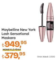 Maybelline Lash Sensational Intense Ekstra Siyah Maskara