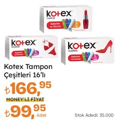 Kotex Normal 16'lı Tampon