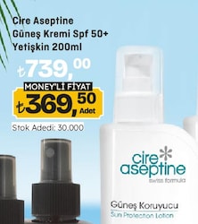 Cire Aseptine 200 ml 50 Faktör Güneş Losyonu