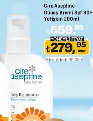 Cire Aseptine 200 ml 30 Faktör Güneş Losyonu