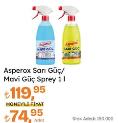 Asperox Sarı Güç Leke Temizleyici Sprey 1 lt