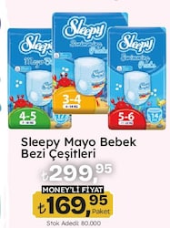 Sleepy 4-5 Beden Junior 7-18 kg 17'li Mayo Bez