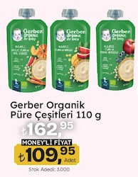 Gerber Organik Yulaflı Elmalı Püre 110 g Çeşitleri 