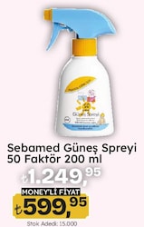 Sebamed Sun Care Çok Yönlü Koruyucu 200 ml 50 Faktör Sprey Bebek Güneş Kremi