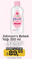Johnson's Baby Nemlendirici Bebek Yağı 200 ml