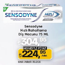 Sensodyne Hızlı Rahatlama Beyazlatıcı 75 ml Florürlü Diş Macunu