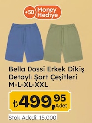 Bella Dossi Erkek Dikiş Detaylı Şort Çeşitleri