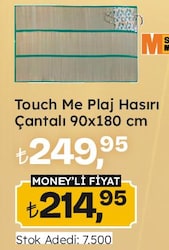Touch Me Plaj Hasırı Çantalı 90x180 cm