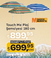 Touch Me Plaj Şemsiyesi 180 cm
