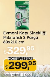 Evmoni Kapı Sinekliği Mıknatıslı 2 Parça 60X210cm