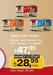 Jazzy Zero Grain Tavuklu 90 gr Yetişkin Kedi Maması