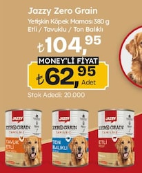 Jazzy Zero Grain Yetişkin Köpek Maması 380 g
