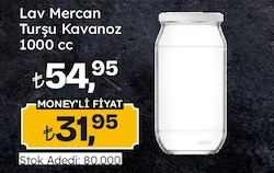 Lav Mercan 1000 cc Turşu Kavanoz