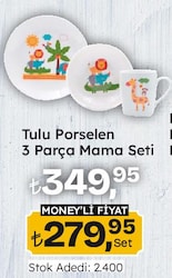 Tulu Porselen 3 Parça Mama Seti