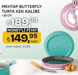 Mehtap Turta Kek Kalıbı Butterfly 28 cm