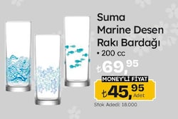 Lav Suma Marine Desen Rakı Bardağı 200 cc 