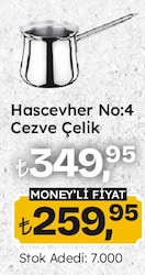 Hascevher No:4 Cezve Çelik