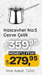 Hascevher No:5 Cezve Çelik