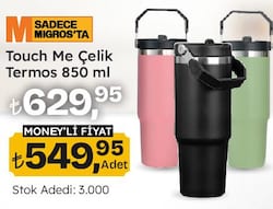Touch Me Çelik Termos 850 ml 