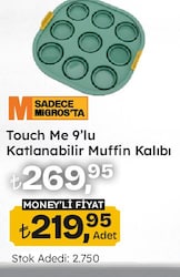 Touch Me Katlanabilir Muffin Kalıbı 9'lu