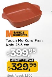 Touch Me Kare Fırın Kabı 23,6 cm