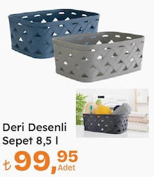 Deri Desenli Sepet 8.5 l