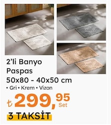 Banyo Paspası 50x80 cm-40x50 cm Çeşitleri 