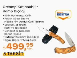 Orcamp Katlanabilir Kamp Bıçağı 4034