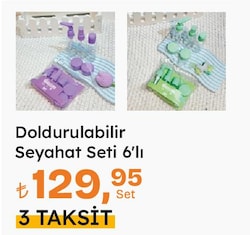 Doldurulabilir Seyahat Seti 6'lı
