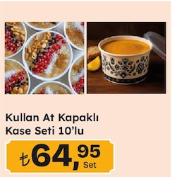 Kullan At Kapaklı Kase Seti 10'lu