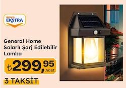General Home Solarlı Şarj Edilebilir Lamba