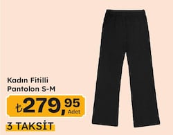 Kadın Fitilli Pantolon 