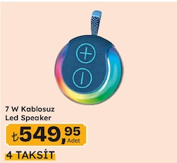 7 W Kablosuz Led Speaker
