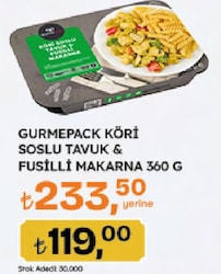 Gurmepack Köri Soslu Tavuk Spagetti Makarna 360 gr