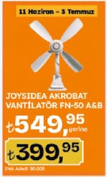 Joysidea FN-50 Akrobat Vantilatör