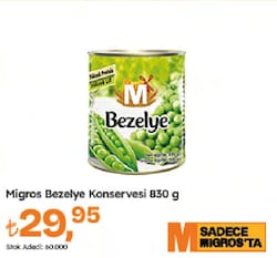Migros 830 gr Bezelye Konservesi