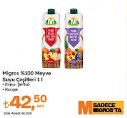 Migros %100 Karışık Meyve Suyu 1 L