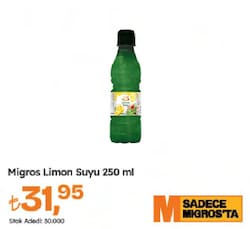 Migros Limon Suyu 250 Ml