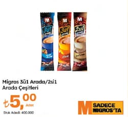 Migros 3'ü 1 Arada 18 gr Kahve