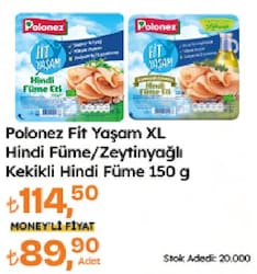 Polonez 150 gr XL Fit Yaşam Hindi Füme