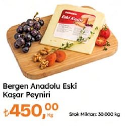 Bergen Anadolu Eski Kaşar Peyniri kg 