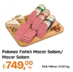 Polonez Dana Fıstıklı Macar Salam 1 KG