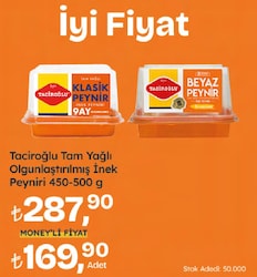 Taciroğlu Klasik 3 Dilimli 450 gr İnek Peyniri