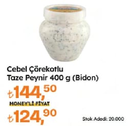 Cebel Çörekotlu Taze Peynir 400 gr