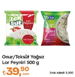 Onur Yağsız Lor Peyniri 500 gr