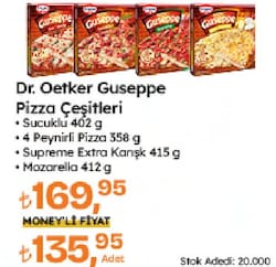 Dr. Oetker 402 gr Guseppe Sucuklu Pizza