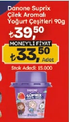 Danone Marvel Çilek Aromalı Yoğurt 90 gr