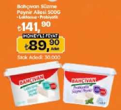 Bahçıvan Laktozsuz 500 gr Süzme Peynir