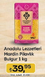 Anadolu Lezzetleri Mardin Pilavlık Bulgur 1 kg